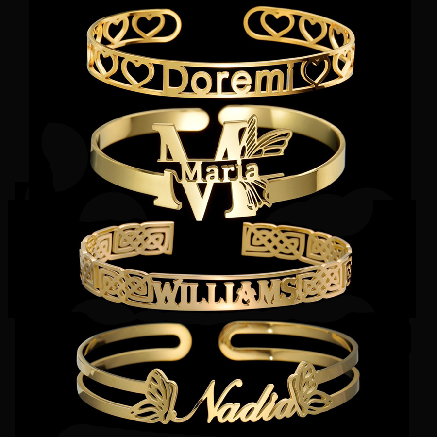 Rose Gold Bracelet - Acheerup, pulsera personalizada con nombre de