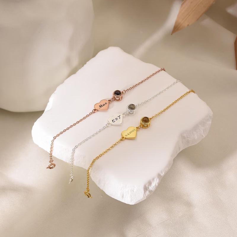 Pulsera con nombre personaliza - Rose Gold Bracelet reseña y precio