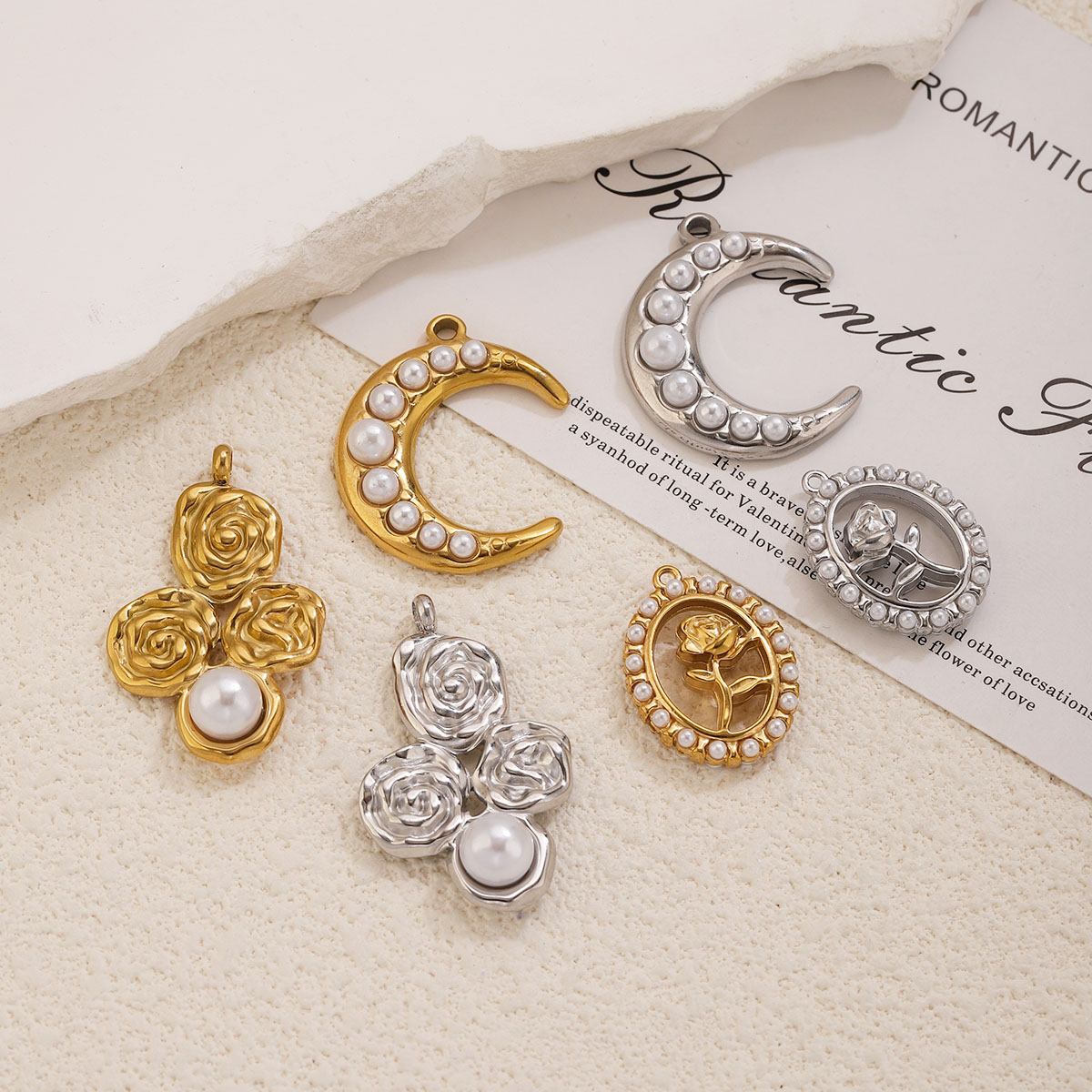 5 piezas de acero inoxidable c - Rose Gold Bracelet reseña y precio