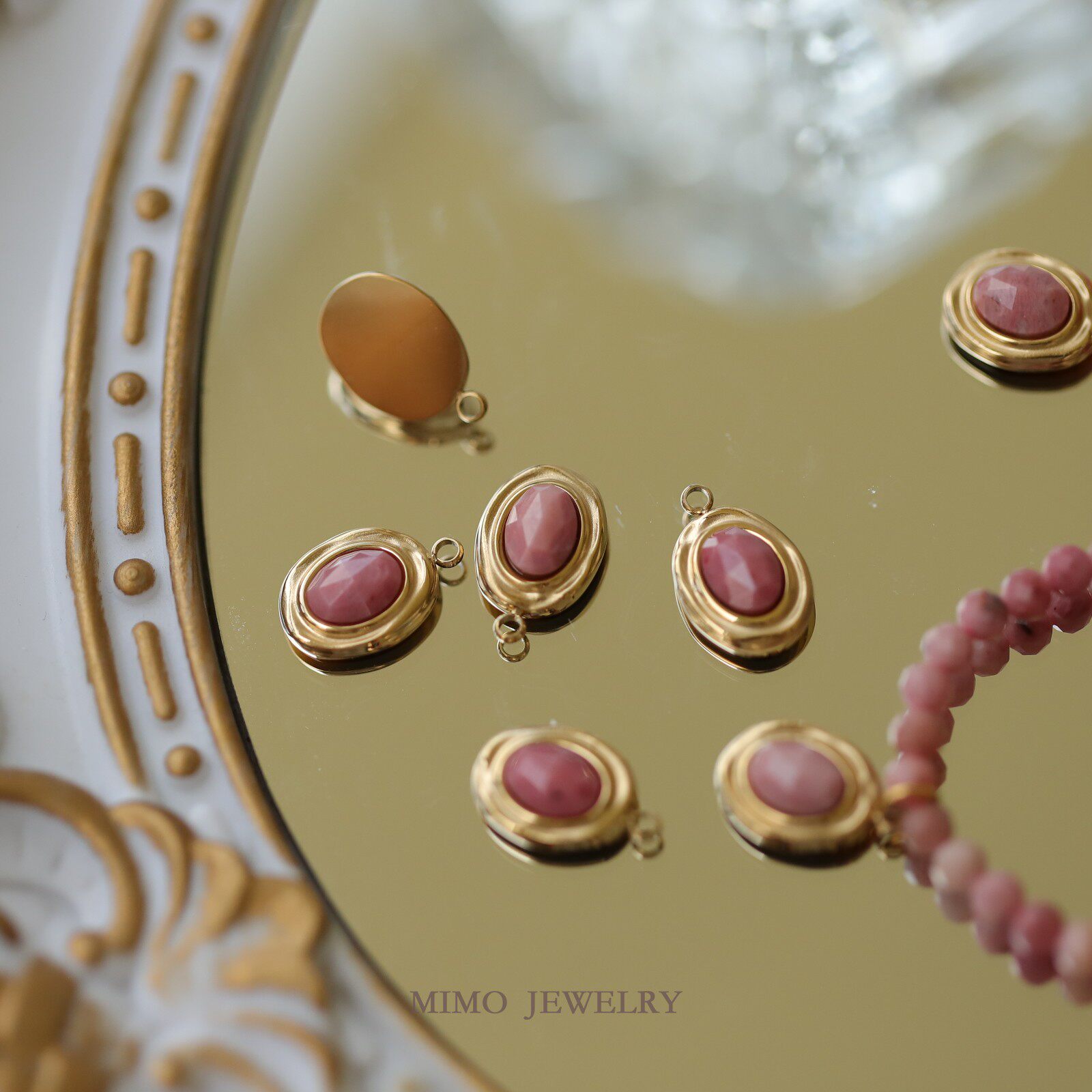 1 unidad de dijes facetados de - Rose Gold Bracelet reseña y precio