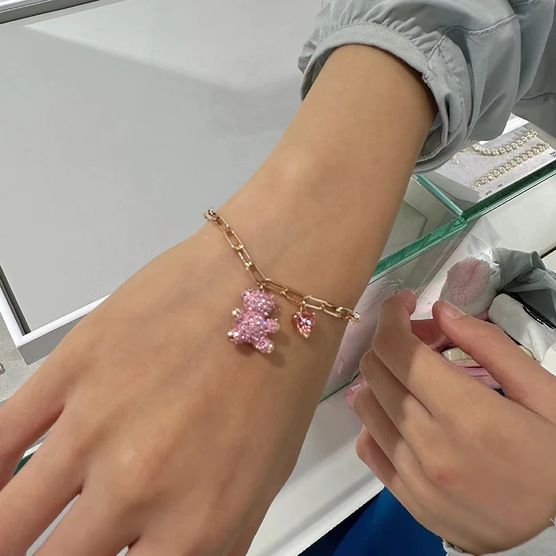 Nuevo Conjunto de Diamantes en - Rose Gold Bracelet reseña y precio
